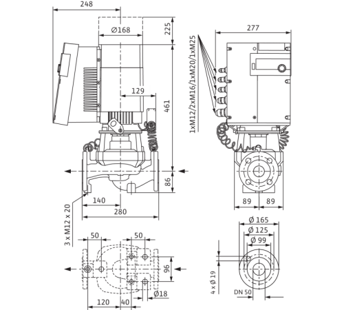 Циркуляционный насос Wilo Stratos GIGA 50/1-14/0,8-R1 2170174,2117162