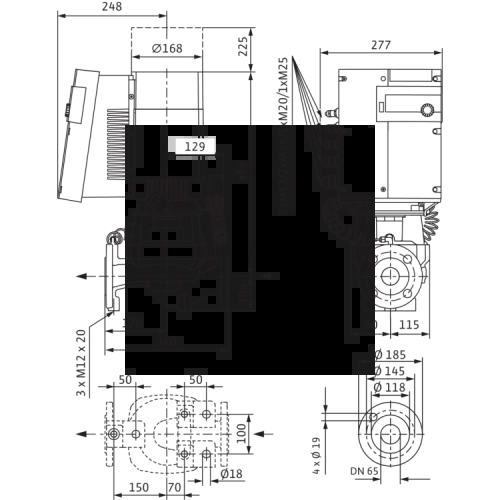 Циркуляционный насос Wilo Stratos GIGA 65/1-8/0,6-R1 2170180,2117168