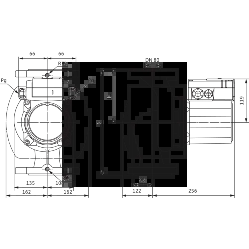 Циркуляционный насос Wilo TOP-Z 80/10 (3~400 V, PN 6, GG) 2175531,2046635