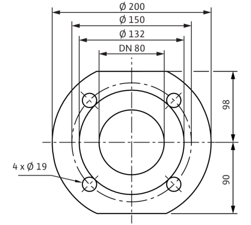 Циркуляционный насос Wilo TOP-Z 80/10 (3~400 V, PN 6, RG) 2175532,2046641