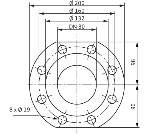 Циркуляционный насос Wilo TOP-Z 80/10 (3~400 V, PN 10, GG) 2175533,2046636
