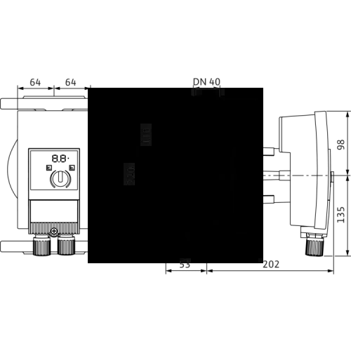 Циркуляционный насос Wilo Yonos MAXO-Z 40/0,5-8 2175542