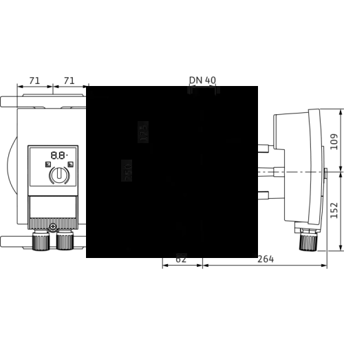 Циркуляционный насос Wilo Yonos MAXO-Z 40/0,5-12 2175543