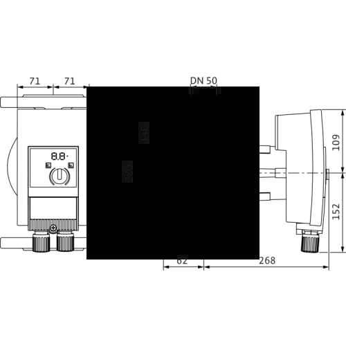 Циркуляционный насос Wilo Yonos MAXO-Z 50/0,5-9 2175544