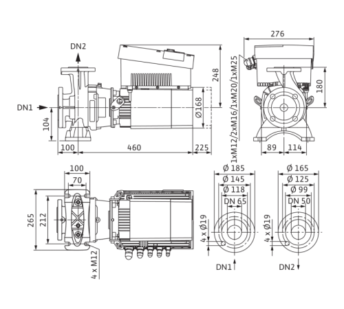 Циркуляционный насос Wilo Stratos GIGA B 50/1-8/0,6-R1 2189140,2161524