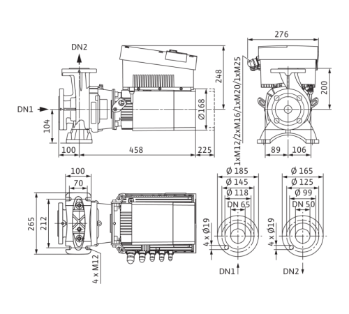 Циркуляционный насос Wilo Stratos GIGA B 50/1-27/3,0-R1 2189141,2161525
