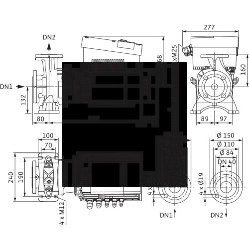 Циркуляционный насос Wilo Stratos GIGA B 40/1-44/4,5-R1 2189143,2161527