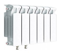 Радиатор биметаллический монолитный Rifar Monolit Ventil 350 6 секций, нижнее левое подключение