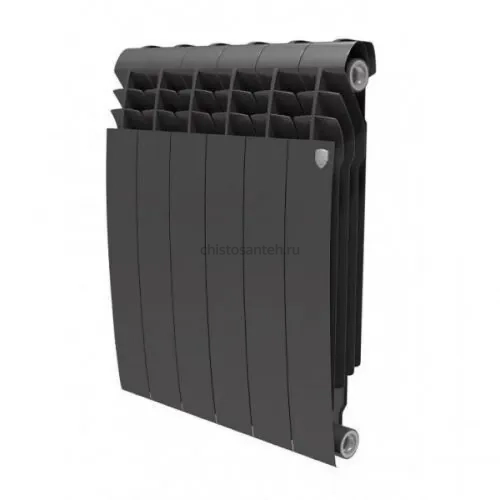 Радиатор алюминиевый секционный Royal Thermo Biliner Alum Noir Sable 500 х 10 секций