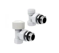 Набор термостатический угловой Royal Thermo Design 1/2М30x1.5, белый (Роял Термо)