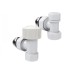 Набор термостатический угловой Royal Thermo Design 1/2М30x1.5, белый (Роял Термо)