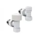 Набор термостатический угловой Royal Thermo Design 1/2М30x1.5, белый (Роял Термо)