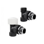 Набор термостатический угловой Royal Thermo Design 1/2М30x1.5, черный (Роял Термо)