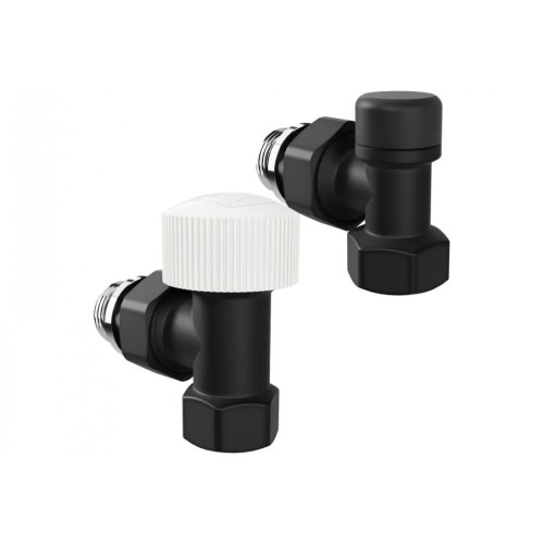 Набор термостатический угловой Royal Thermo Design 1/2М30x1.5, черный (Роял Термо)