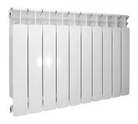 Радиатор биметаллический секционный Rifar Base 500 10 секций, боковое подключение