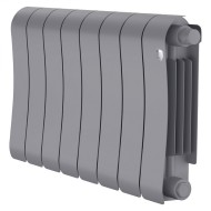 Радиатор биметаллический Royal Thermo Infinity 300 Silver Satin VR - 8 секционный (НС-1696354 РОЯЛ ТЕРМО)