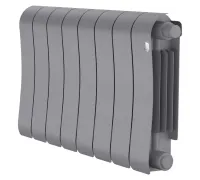 Радиатор биметаллический Royal Thermo Infinity 300 Silver Satin VR - 8 секционный (НС-1696354 РОЯЛ ТЕРМО)