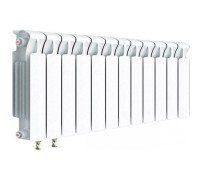Радиатор биметаллический монолитный Rifar Monolit Ventil 350 12 секций, нижнее левое подключение