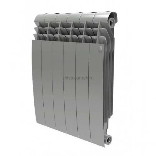 Радиатор алюминиевый секционный Royal Thermo Biliner Alum Silver Satin 500 х 8 секций