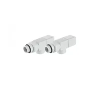 Набор дизайн-вентилей ROYAL THERMO CUBE осевой, белый, 1/2" (Роял Термо)