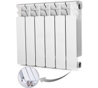 Радиатор биметаллический секционный Rifar Base Ventil 350 6 секций, нижнее правое подключение