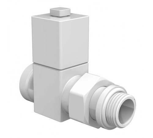 Набор дизайн-вентилей ROYAL THERMO CUBE прямой, белый, 1/2" (Роял Термо) Набор дизайн-вентилей ROYAL THERMO CUBE прямой, белый, 1/2" (Роял Термо)