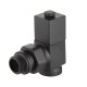 Набор дизайн-вентилей Royal Thermo CUBE, угловой (черный) 1/2"(Роял Термо)