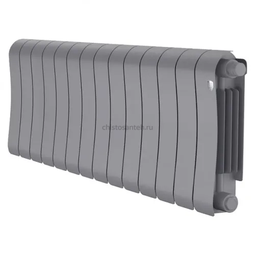 Радиатор биметаллический Royal Thermo Infinity 300 Silver Satin VR - 14 секционный (НС-1696349 РОЯЛ ТЕРМО)