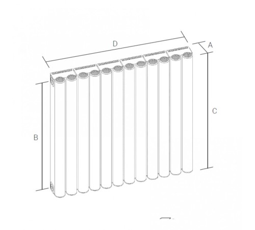 Радиатор АСКОН Organ РСО 80/1700 (12 секций, 55,32 м, 1740м х 1120м)