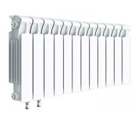 Радиатор биметаллический монолитный Rifar Monolit Ventil 500 12 секций, нижнее левое подключение
