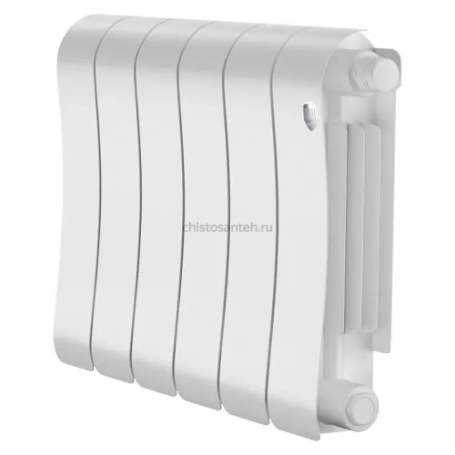 Радиатор биметаллический Royal Thermo Infinity 300 Bianco Traffico VR - 6 секционный (НС-1696338 РОЯЛ ТЕРМО)