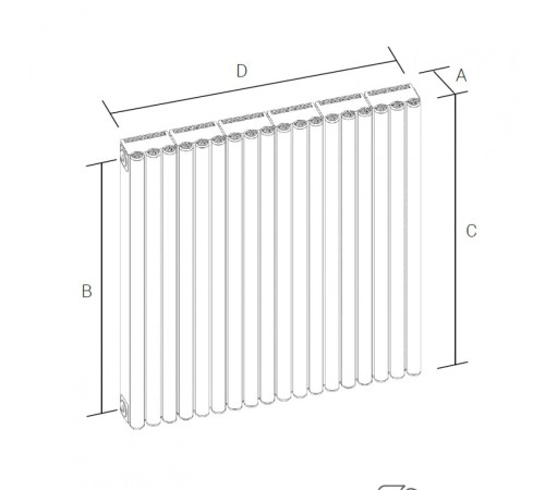 Радиатор АСКОН Antara РСА 60/800 (3 секции, 5,67 м, 840м х 253м)