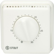 Термостат комнатный проводной TI-N с переключателем зима-лето и светодиодом STOUT