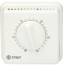 Термостат комнатный проводной TI-N с переключателем зима-лето и светодиодом STOUT