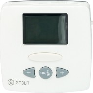 Термостат комнатный электронный WFHT-LCD с выносным датчиком STOUT