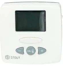 Термостат комнатный электронный WFHT-LCD с выносным датчиком STOUT