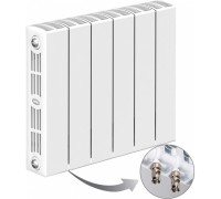 Радиатор биметаллический монолитный Rifar Supremo Ventil 500 6 секций, нижнее левое подключение