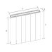 Радиатор АСКОН Classic РПК 100/200 (14 секций, 13,18 м, 240м х 1145м)