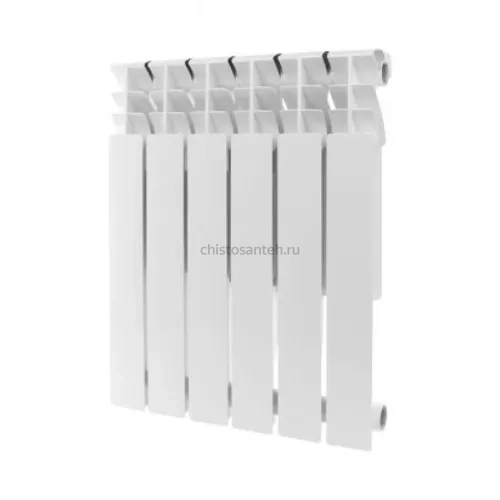 Радиатор Rommer Plus Bm 500 х 4 секции биметаллический секционный боковое подключение