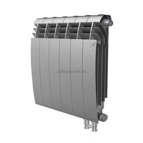 Радиатор Royal Thermo 350 х 6 секций BiLiner Silver Satin VD биметаллический секционный