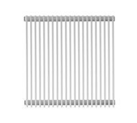 Радиатор стальной 2-х трубчатый Параллели В 2-1000-6 секций, боковое подключение, белый КЗТО