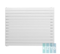 Радиатор стальной 2-х трубчатый Соло Г 2-300-24 секций, боковое подключение, белый КЗТО