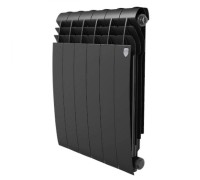 Радиатор алюминиевый секционный Royal Thermo Biliner Alum Noir Sable 500 х 8 секций