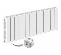 Радиатор биметаллический монолитный Rifar Supremo Ventil 500 14 секций, нижнее левое подключение