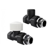 Набор термостатический прямой Royal Thermo Design 1/2М30x1.5, черный (Роял Термо)