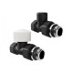 Набор термостатический прямой Royal Thermo Design 1/2М30x1.5, черный (Роял Термо)