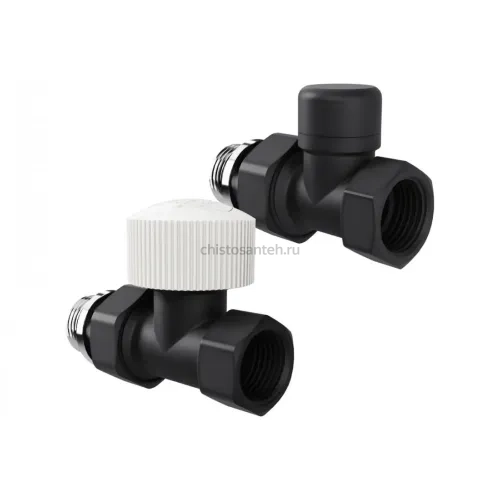 Набор термостатический прямой Royal Thermo Design 1/2М30x1.5, черный (Роял Термо)