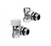 Набор термостатический угловой Royal Thermo Design 1/2М30x1.5, хром (Роял Термо)