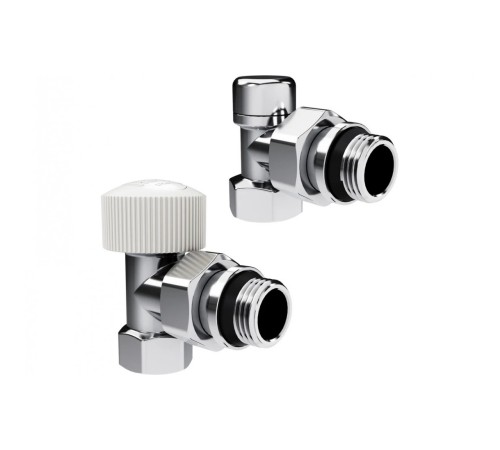 Набор термостатический угловой Royal Thermo Design 1/2М30x1.5, хром (Роял Термо) Набор термостатический угловой Royal Thermo Design 1/2М30x1.5, хром (Роял Термо)