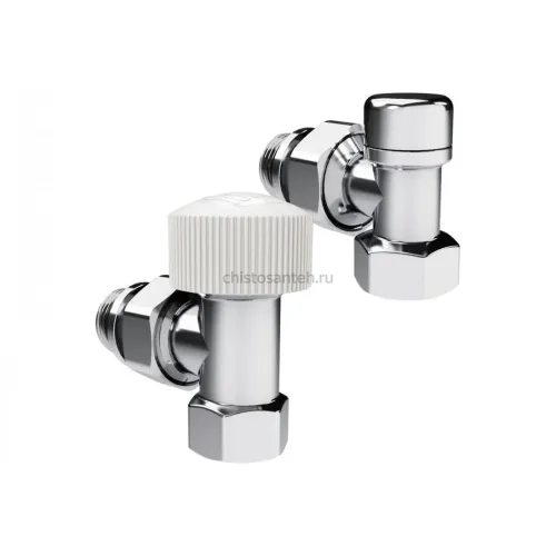 Набор термостатический угловой Royal Thermo Design 1/2М30x1.5, хром (Роял Термо)